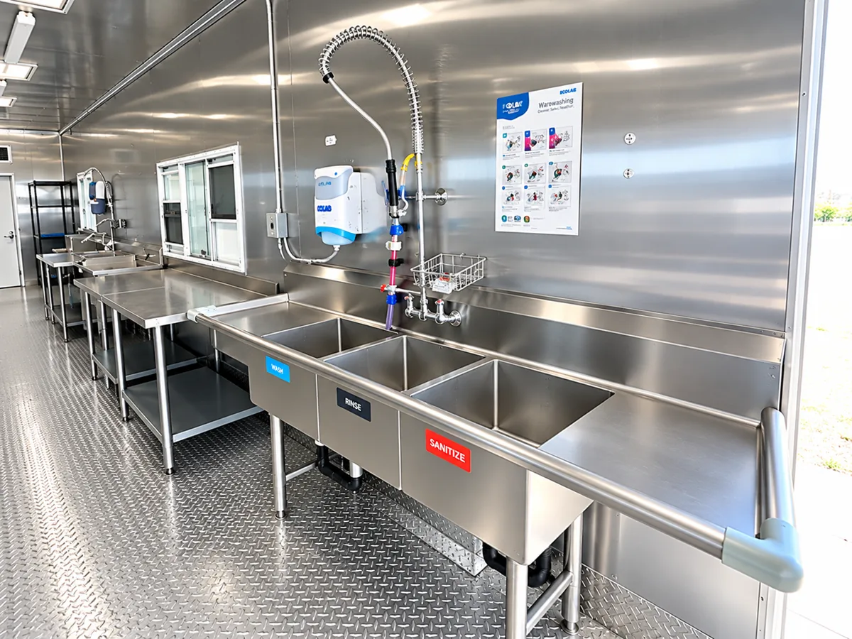 dish trailer rental complete interior